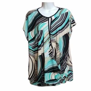 Stylish Abria Multicolor Women's Top Size 3x